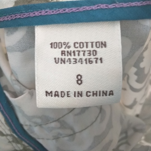 Merona Skirt Taupe Background w/ Cream Pattern 8 - Picture 5 of 7